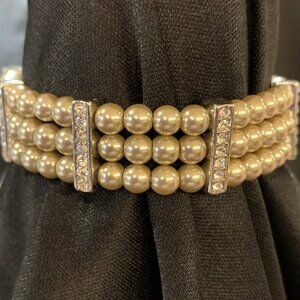 NWOT Lia Sophia Almond Puff Bracelet